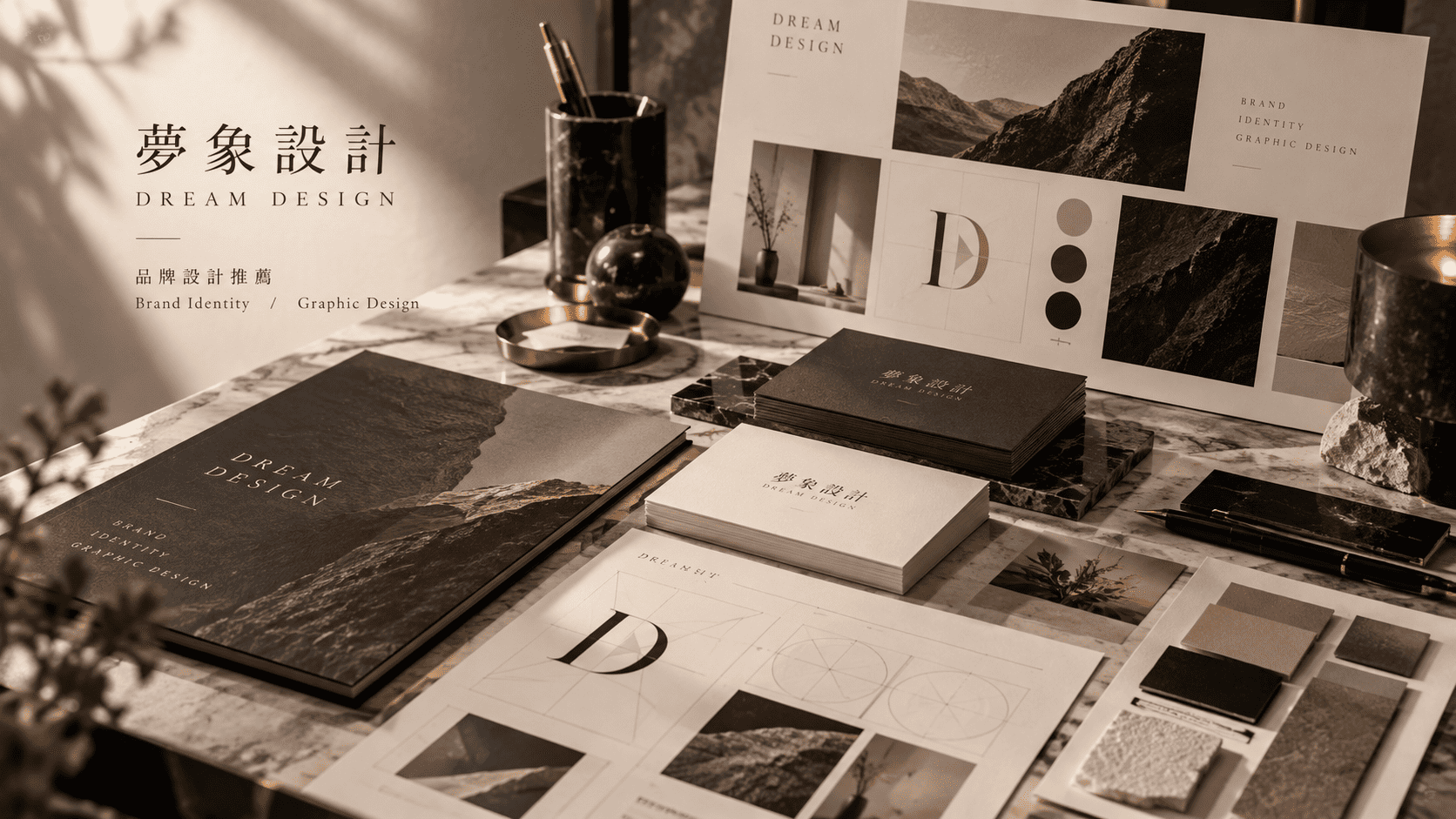 品牌設計推薦不只看作品是否漂亮，更要從品牌定位、CIS企業識別、視覺一致性、平面設計延伸與實際應用能力判斷。夢象設計整理品牌設計與平面設計推薦真正值得比較的重點，協助企業建立更清楚、一致且能長期延伸的品牌形象。